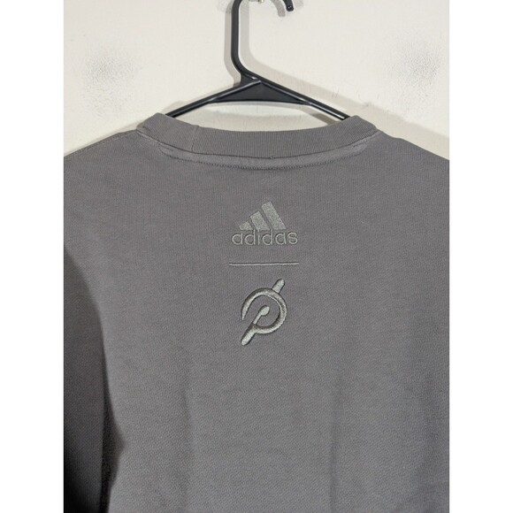 Adidas Womens Grey Peloton Crew Neck Sweatshirt Sz S Workout Gym Running Sports - Picture 9 of 10